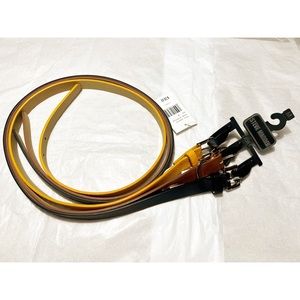 Steve Madden Belt Bundle, Black, Brown, and Mustard, M